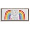 Stupell Industries Different Is Beautiful Rainbow Framed Floater Canvas Wall Art